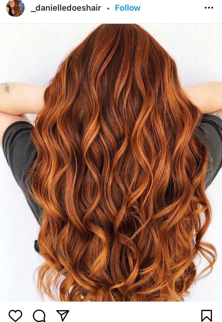 red balayage