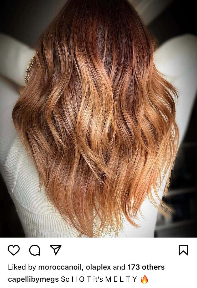 red balayage