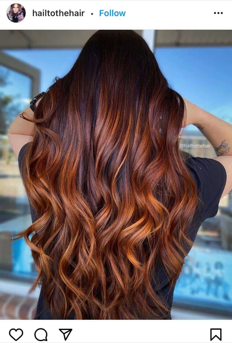 red balayage