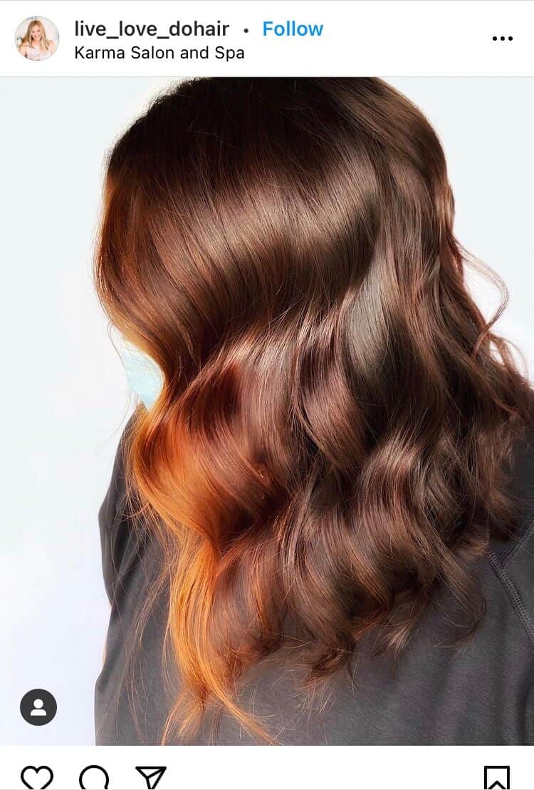 red balayage