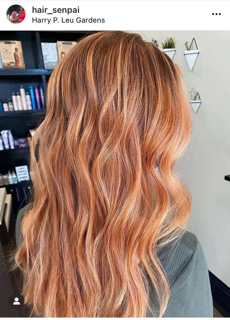 red balayage