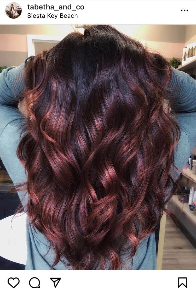 red balayage