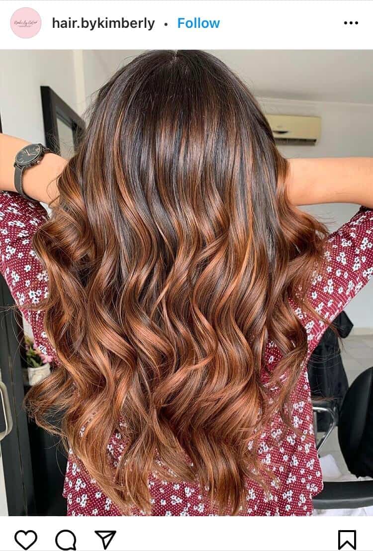 red balayage