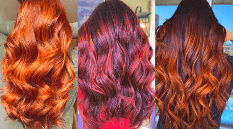 20 Hot Copper & Red Balayage Hair Color Ideas That Are On Fire!