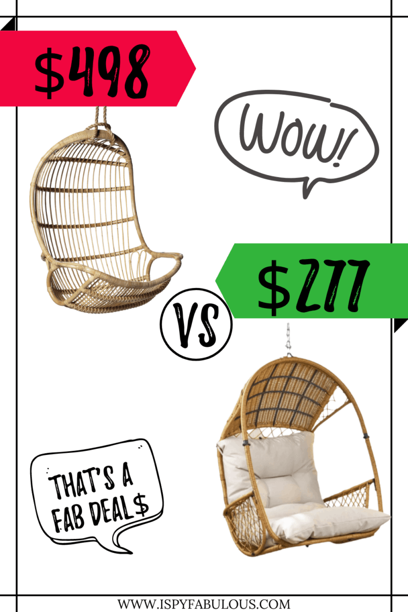 Fab Deal$: Serena & Lily’s Hanging Rattan Chair Lookalike!