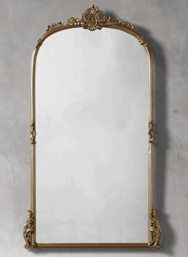 anthropologie primrose gold mirror dupe