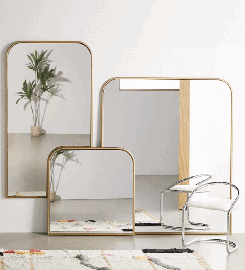 anthropologie primrose gold mirror dupe