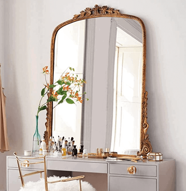 anthropologie primrose gold mirror dupe