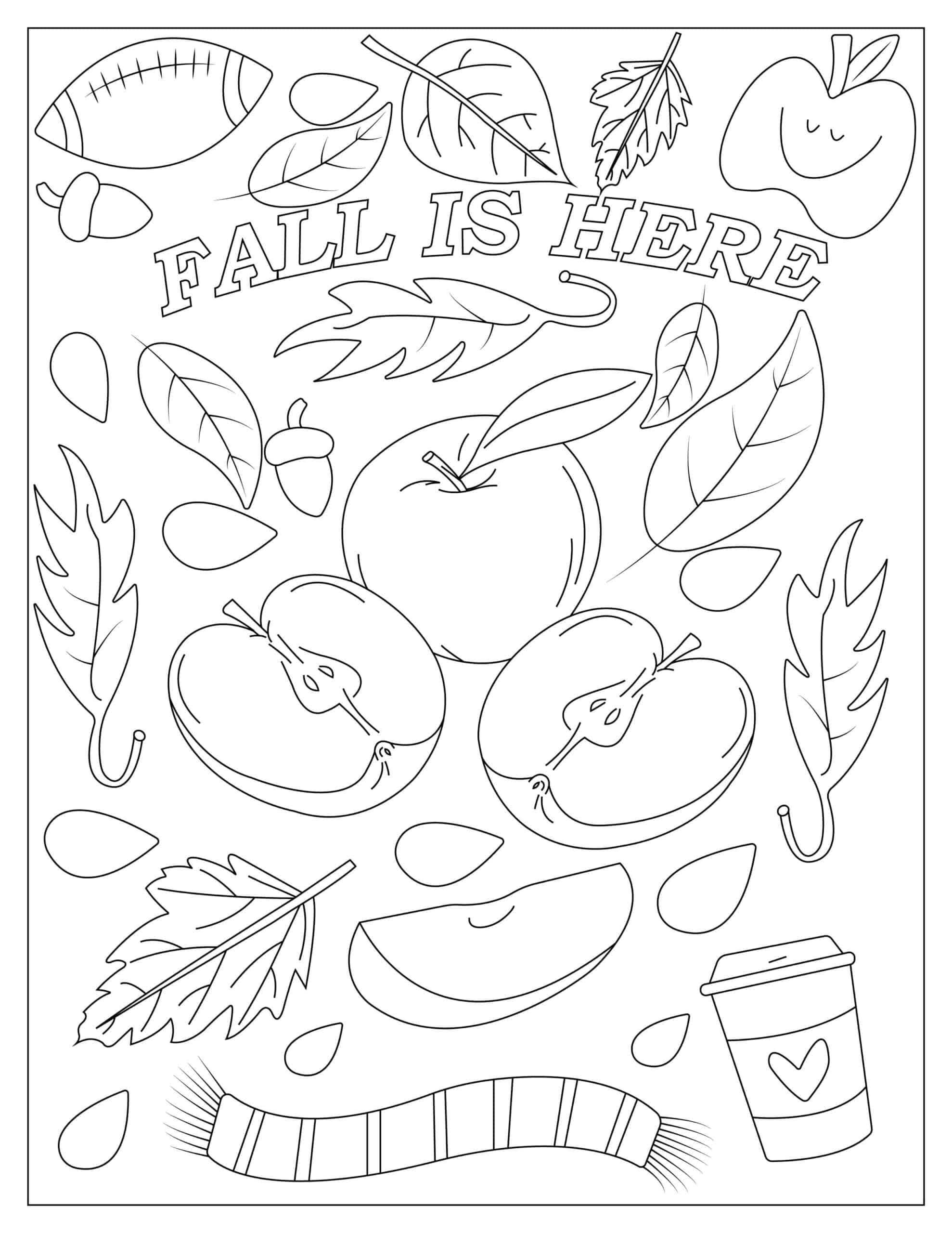 free coloring pages of 4 seasons