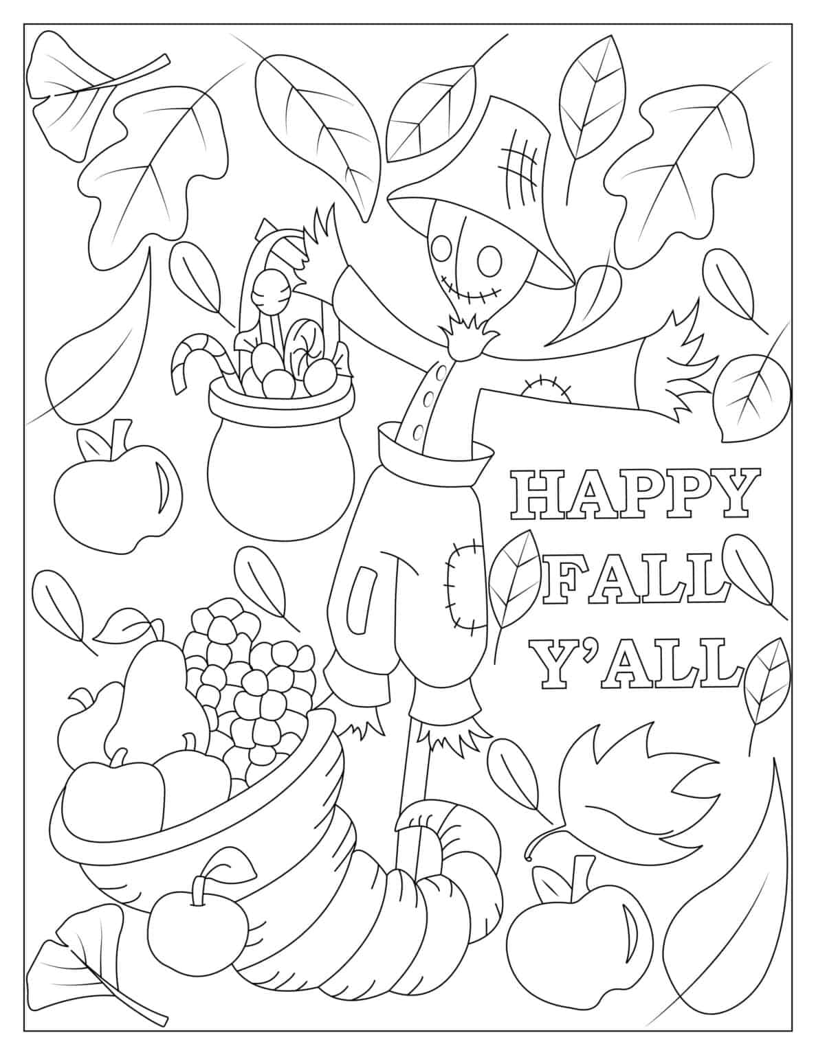 5 Free Fall Coloring Pages To Celebrate The Changing Seasons - I Spy ...