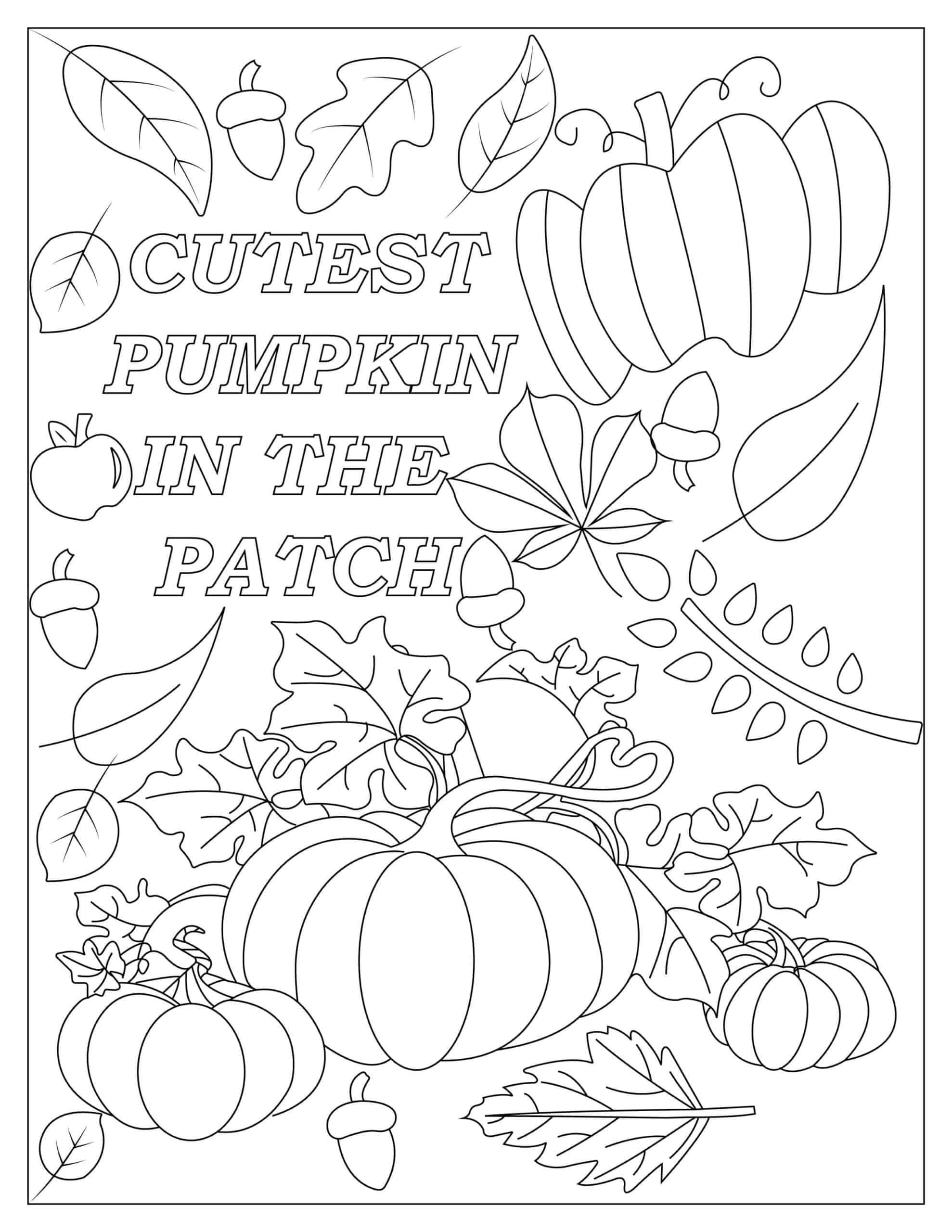 fall coloring pages