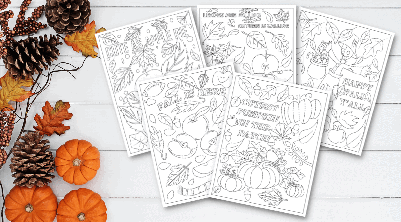 fall coloring pages