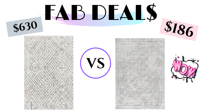 west elm rug dupes