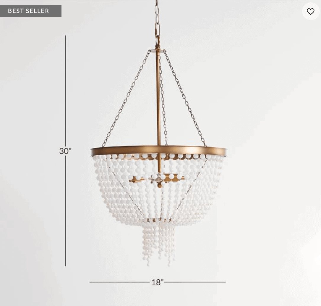 visual comfort aerin jacqueline chandelier dupe