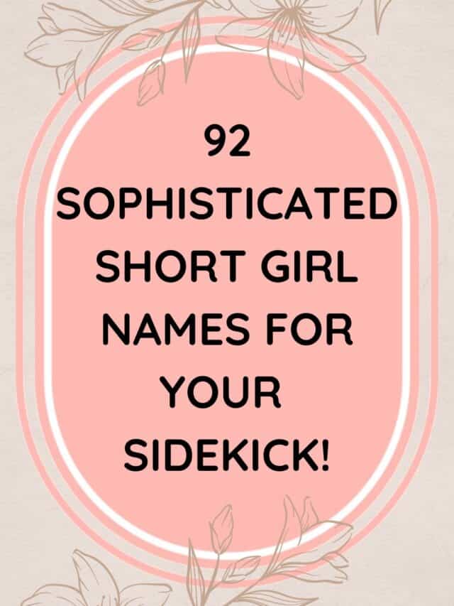 92 Short Girl Names