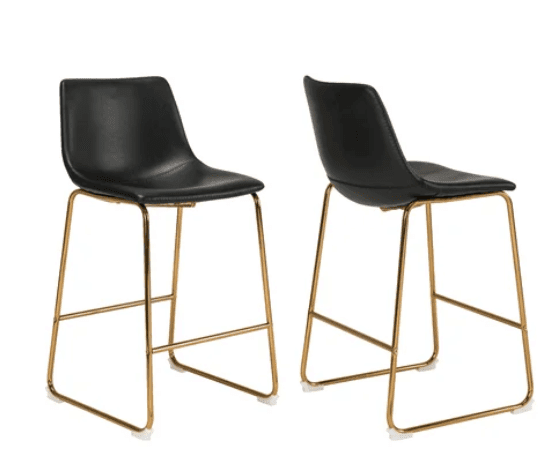 CB2 leather stool dupe