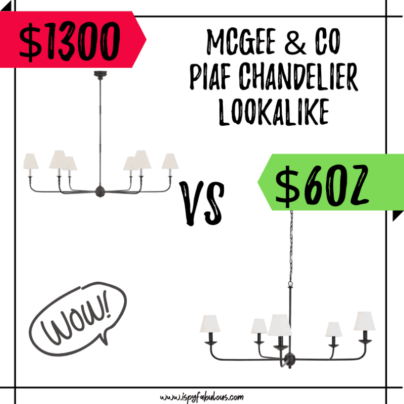 Fab Deal A McGee & Co Piaf Chandelier Lighting Lookalike For Half The Price! I Spy Fabulous