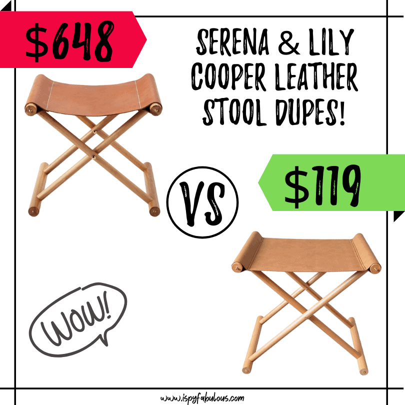 serena and lily cooper stool dupe