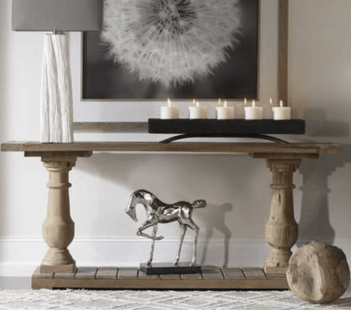 restoration hardware console dupes