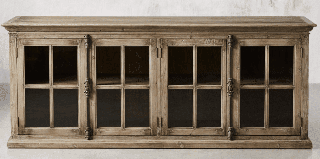 restoration hardware console dupes