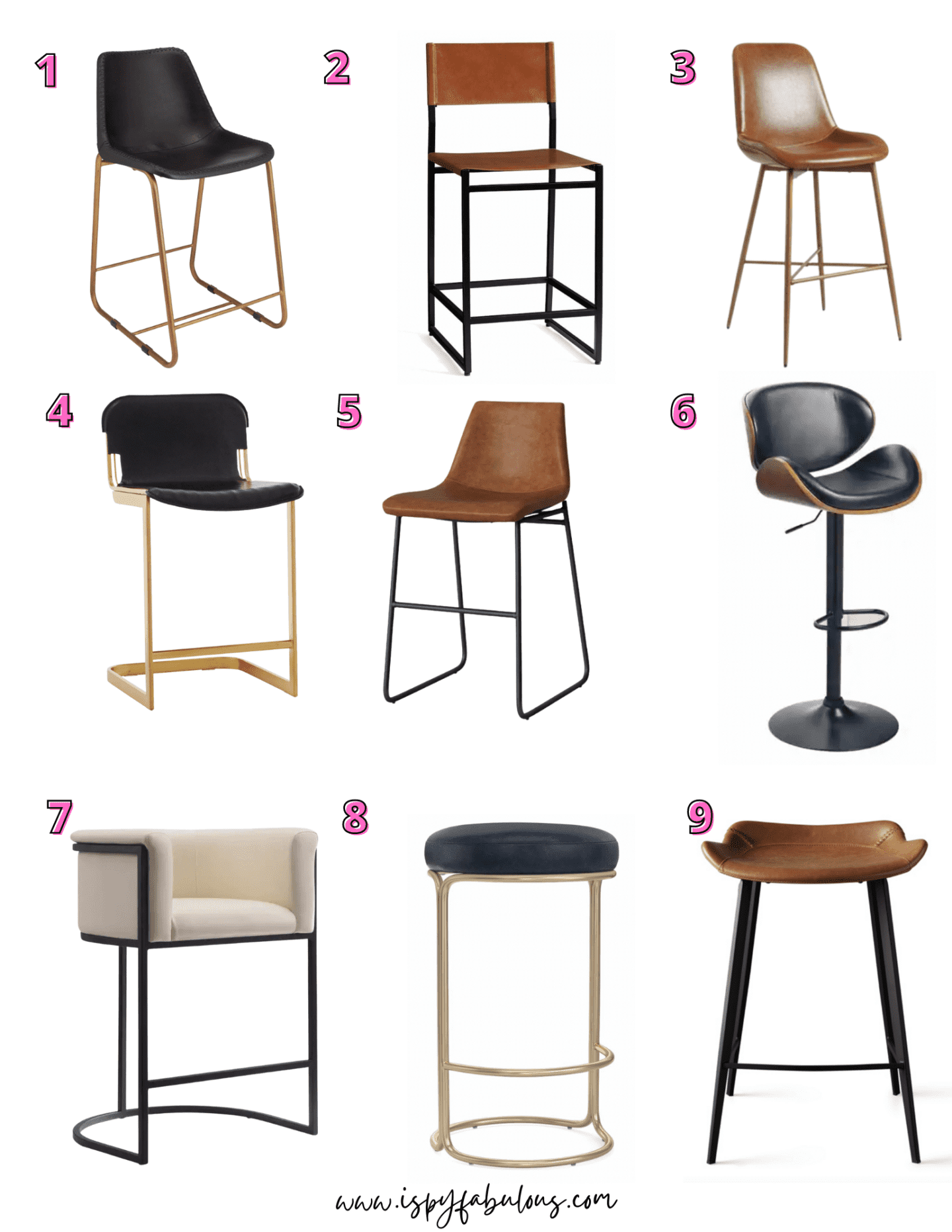 leather bar stools