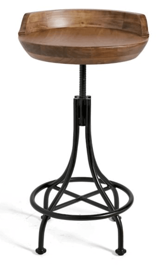 wood bar and counter stools