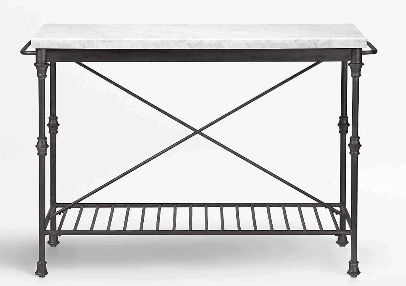 crate & barrel French kitchen island dupe