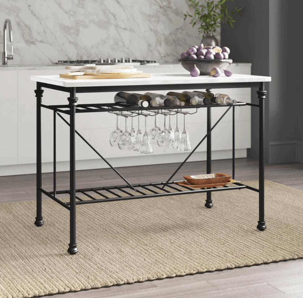 crate & barrel French kitchen island dupe