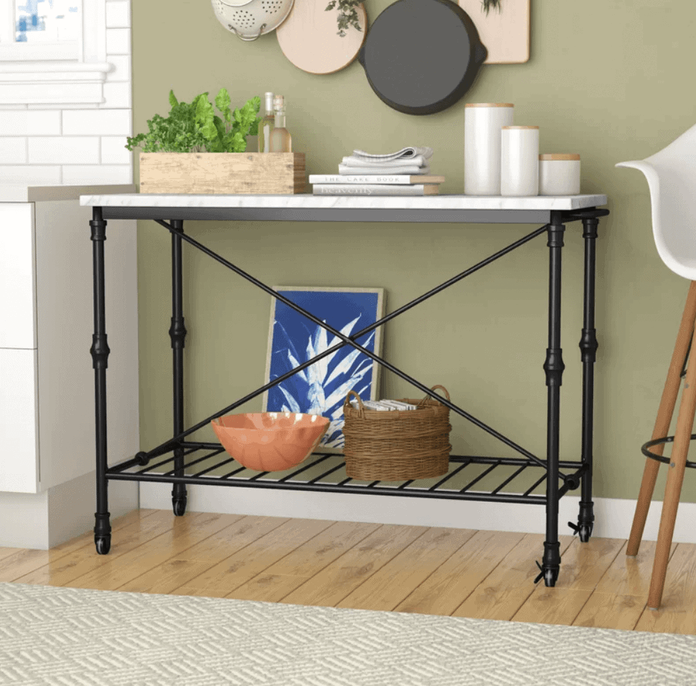 crate & barrel French kitchen island dupe