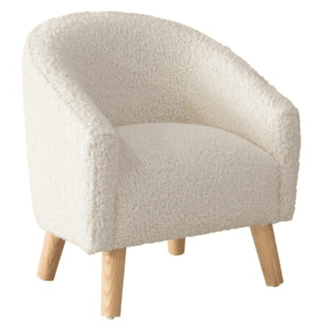 kids boucle chair