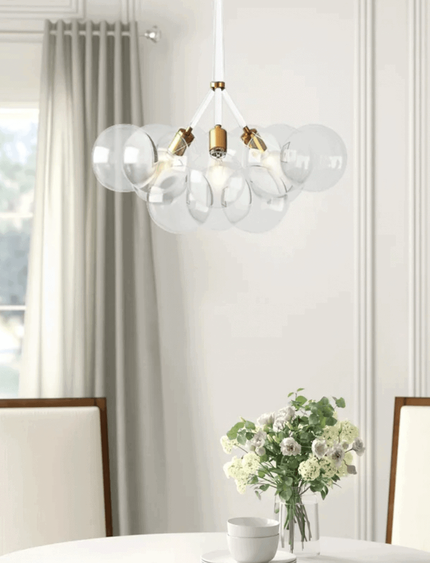 visual comfort talia bubble chandelier dupes