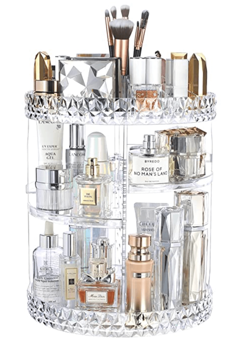 Impressions Vanity Hair Caddy Acrylic Organizer, Display Case for All Hair Care Products, Heavy Duty Vanity Organizers for Brushes and Skin Product