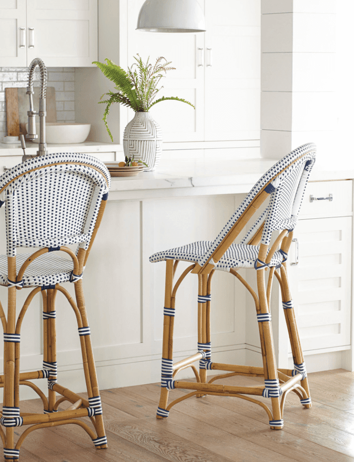 rattan bar and counter stools