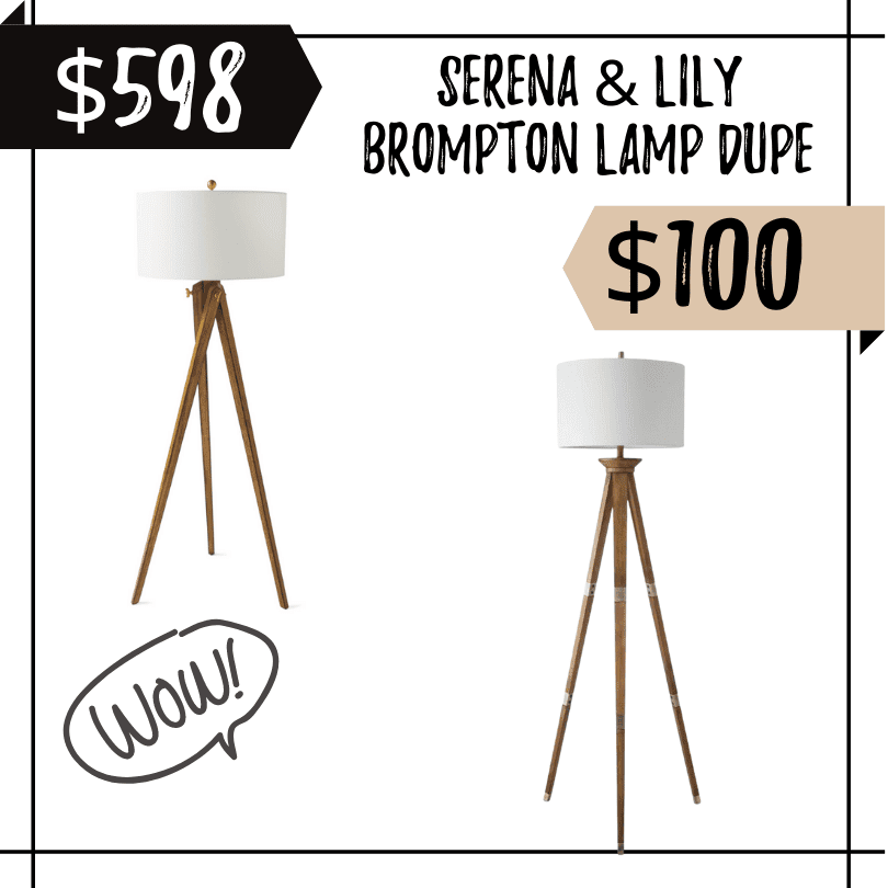 serena and lily brompton floor lamp dupe