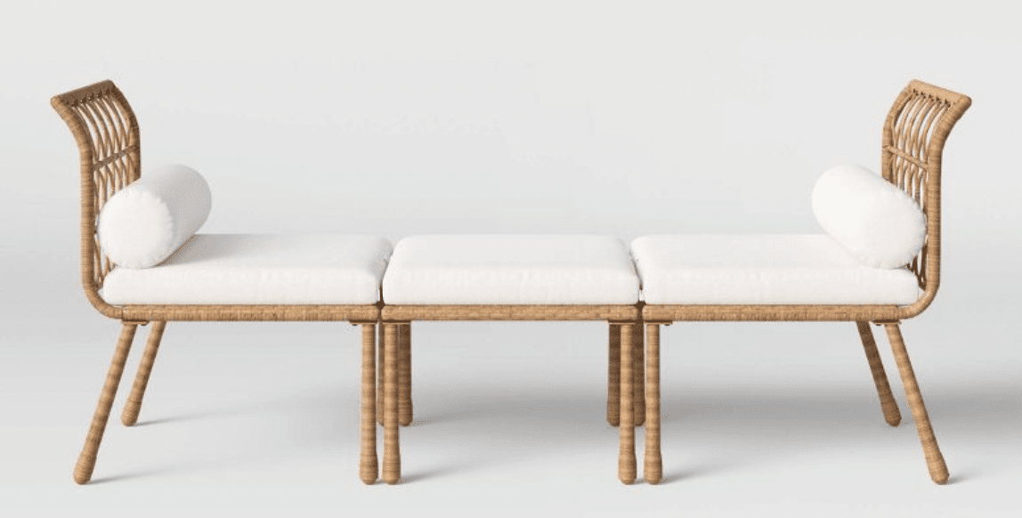 serena and lily capistrano rattan daybed dupe