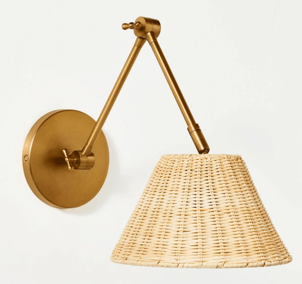 serena and lily flynn wicker sconce dupe