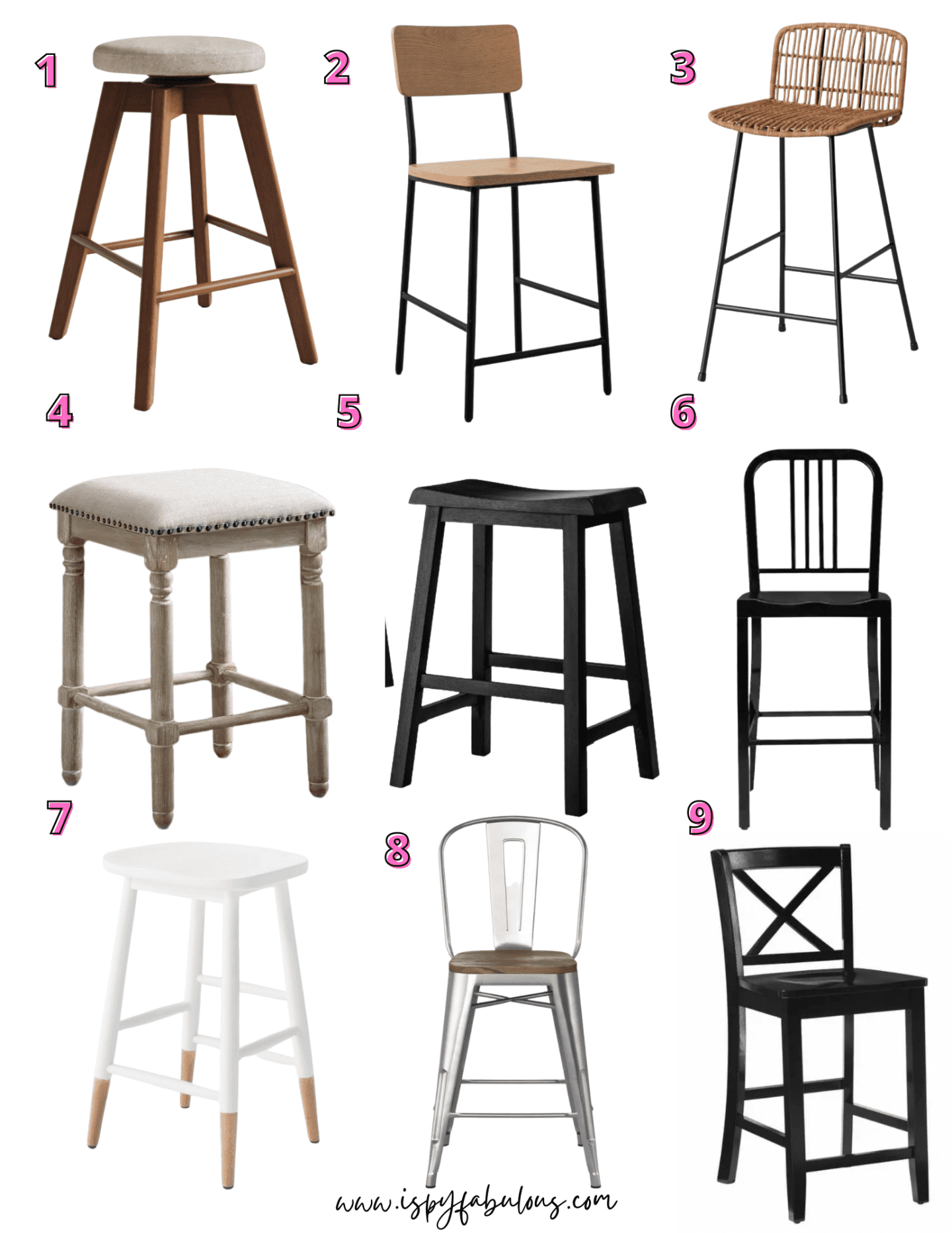 9 Affordable Counter Stools Under 100 That Are Still Chic I Spy Fabulous