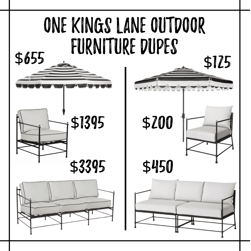 one king's lane frances outdoor furniture dupes