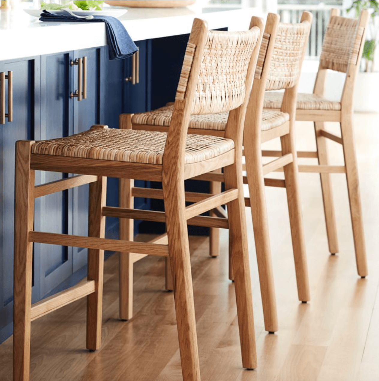 williams sonoma sullivan woven counter stool