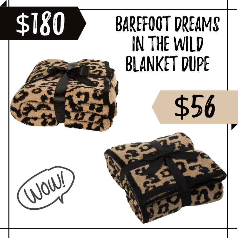 barefoot dreams in the wild blanket dupe