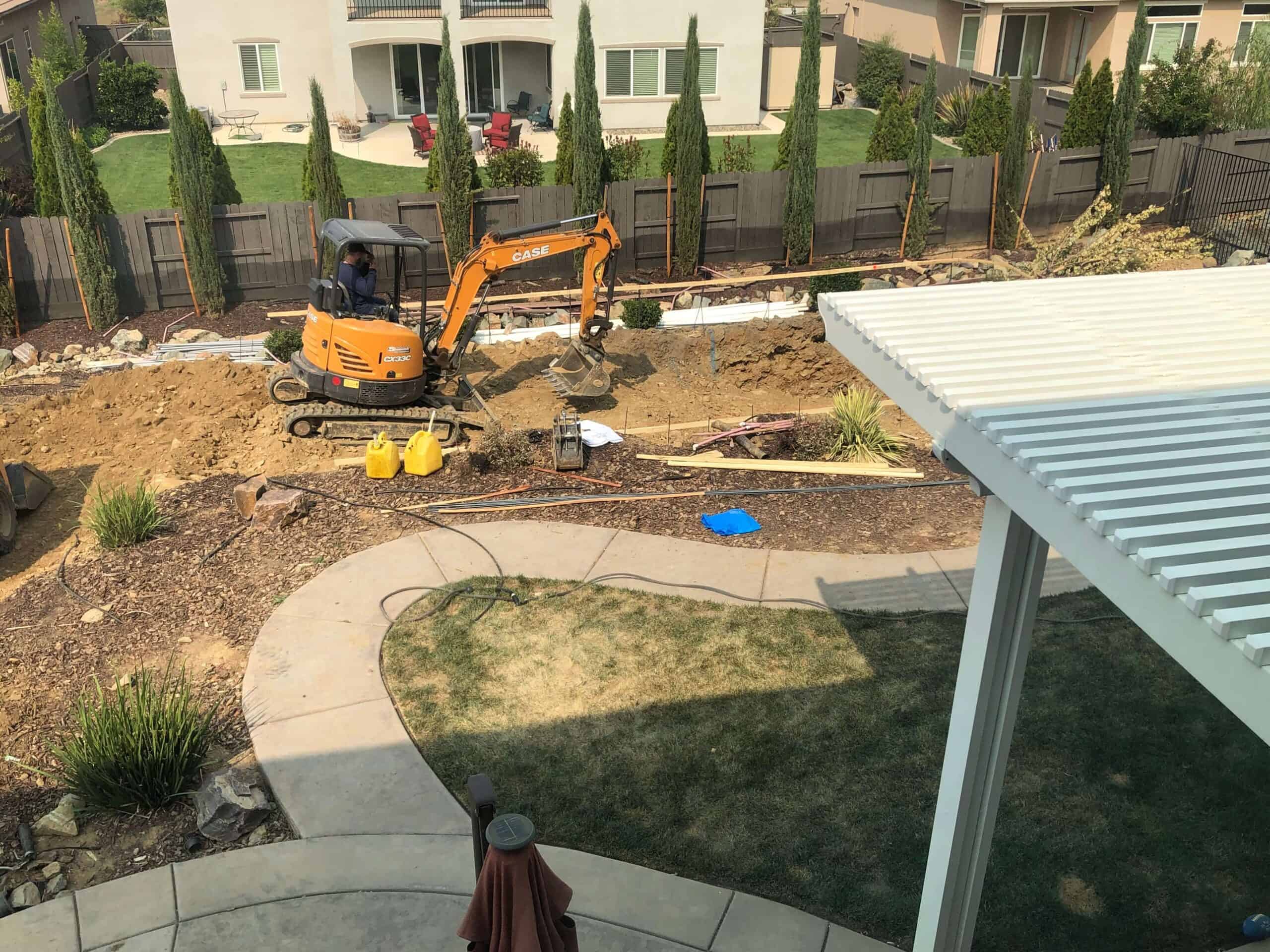 putting in a backyard pool