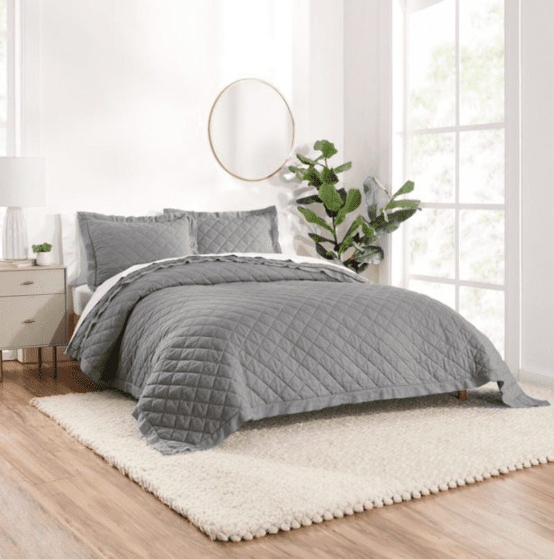 Must-Have Gap Home Bedding from Walmart That is a Pottery Barn Linen Quilt Dupe!