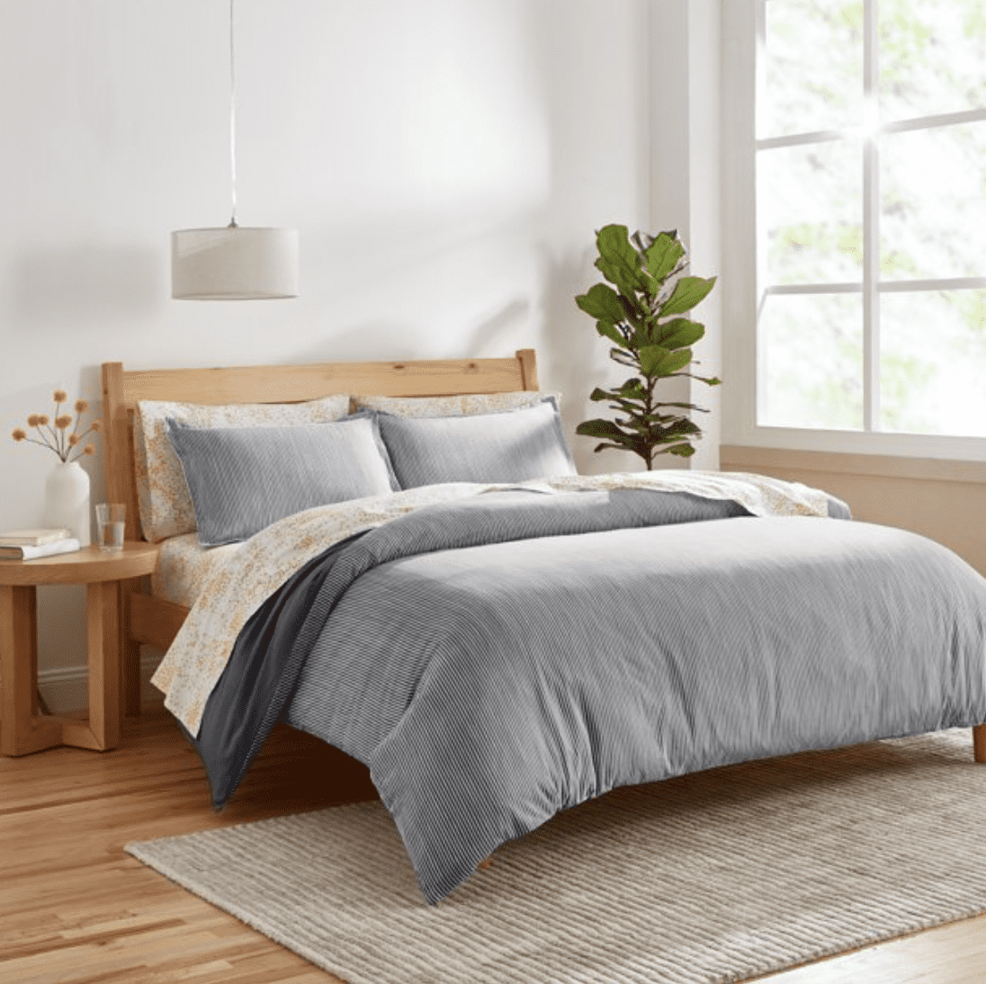 pottery barn quilt dupe and gap home bedding