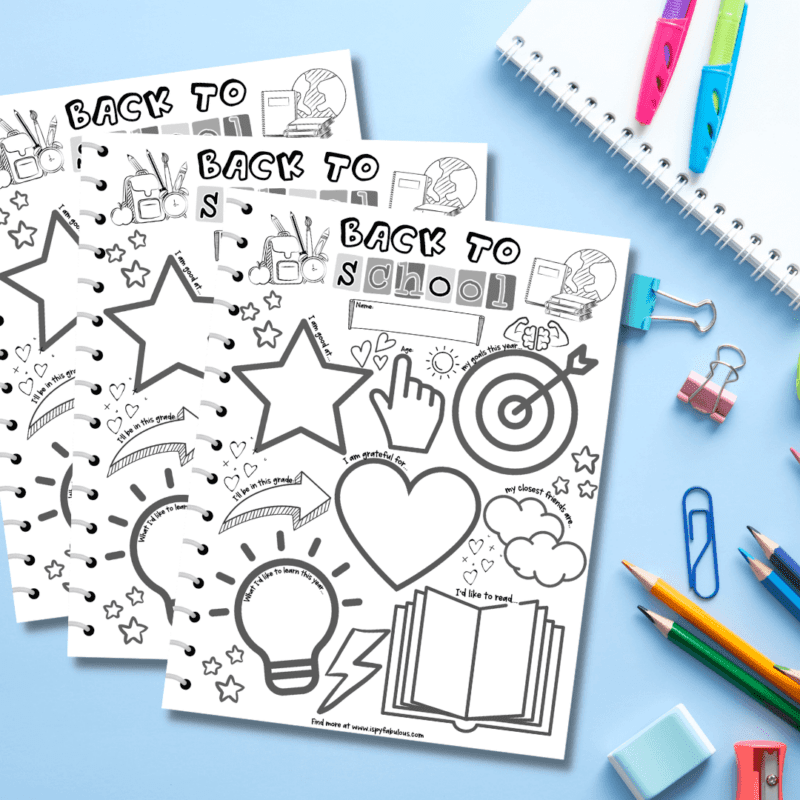Free Printable Back To School Goal-Setting Activity Perfect for the First Day of School!