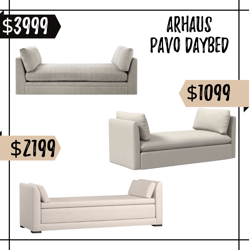 arhaus pavo daybed copycat