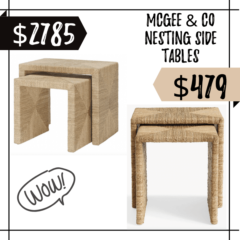 mcgee and co ellie nesting side tables dupe