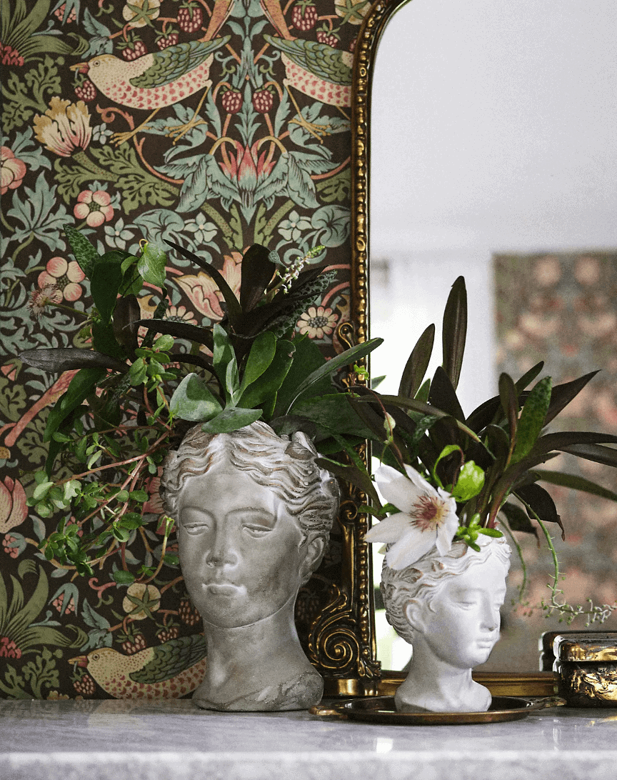 anthropologie grecian bust pot