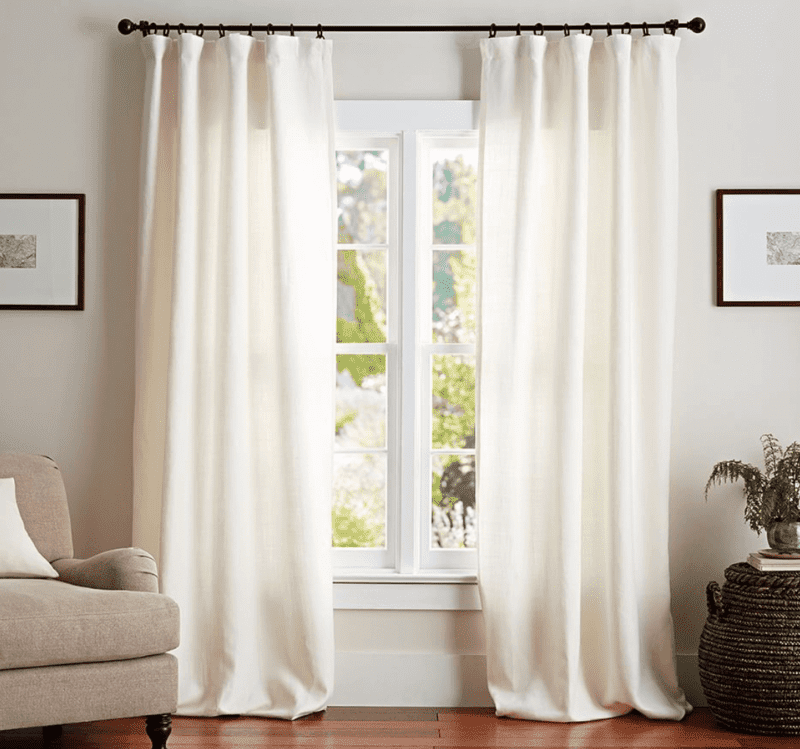 Pottery Barn Linen Blackout Curtain Copycats I Spy Fabulous