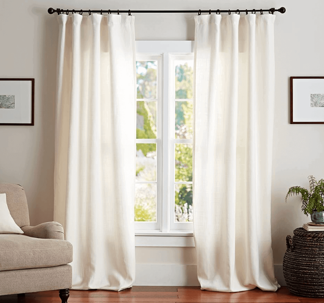 pottery barn curtain copycat