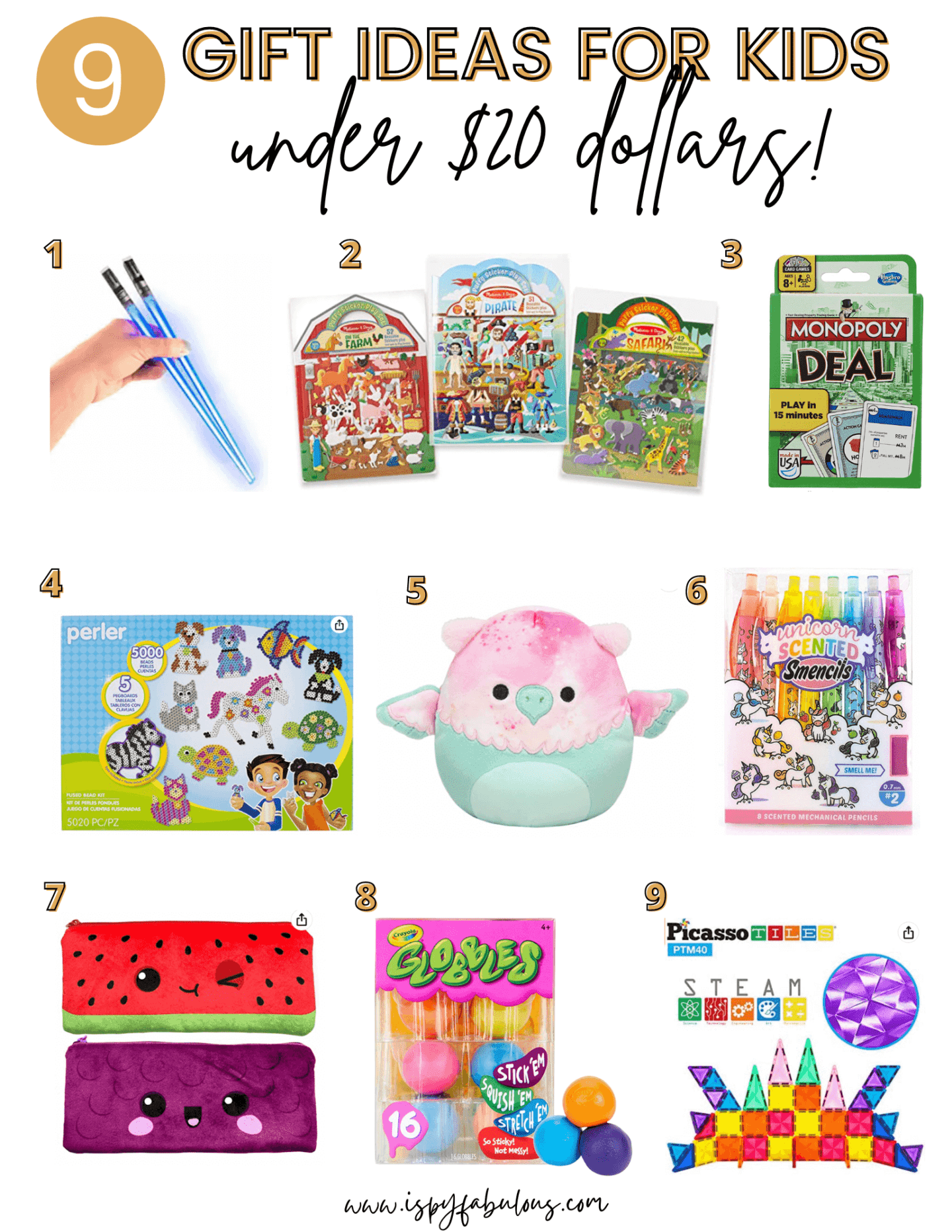 gift ideas for kids under $20